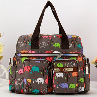 Ladies LargeCapacity Waterproof Tote Bag Flower