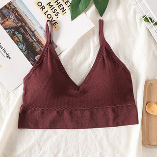 Tops curts atractius per a dones Top de tub de roba de carrer per a dones Camises sense mànigues Llenceria esportiva sense costures Tee Bra Crop Top Bandeau Top Tank