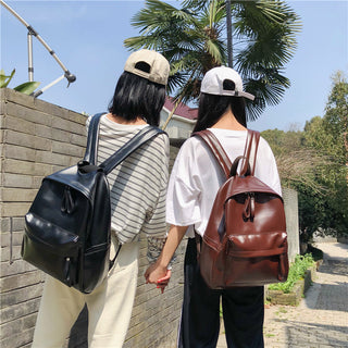 DIEHE Fashion Backpack High Quality PU Leather Women's Backpack For Teenage Girls School Shoulder Bag Bagpack Mochila backpack