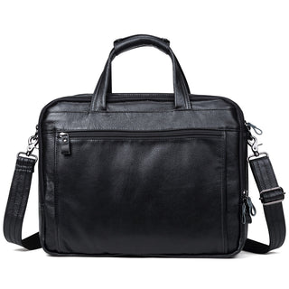 Large Men Leather Handbgs Male Genuine Leather Business Travel Brifcases Bag Men&#39;s 15.6 Inch Laptop Shoulder Bag Business A4 Bag