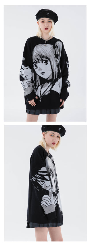 Knitted Harajuku Winter Clothes Women 2022 Oversized Sweaters y2k Gothic Long