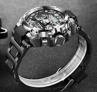 LIGE Digital Men Military Watch 50m Waterproof Wristwatch LED Quartz Clock Sport Watch Male Big Watches Men Relogios Masculino ALODIA STORE