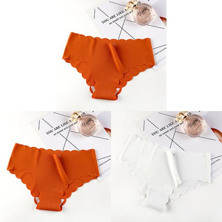 VDOGRIR 3Pcs/Lot Sexy Women&#39;s Mid Rise Panties Set Underwear Seamless Solid Color Briefs Comfortable Underpants Lady Lingerie