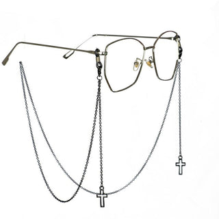 2023 NEW Fashion Pendant Glasses Chains Cross Eyeglasses Sunglasses Spectacles Metal Chain Holder Cord Lanyard Necklace