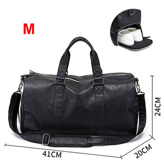 Travel Bag Carry on Luggage Duffel Bags Large PU Leather Tote Belt Weekend Crossbody Bag Overnight Solid sac de voyage XA88WC