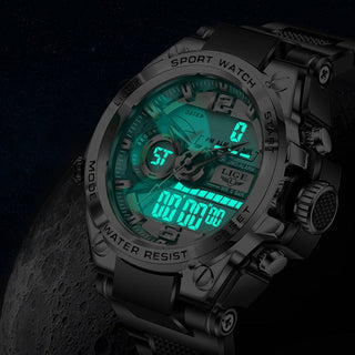 LIGE Digital Men Military Watch 50m Waterproof Wristwatch LED Quartz Clock Sport Watch Male Big Watches Men Relogios Masculino ALODIA STORE