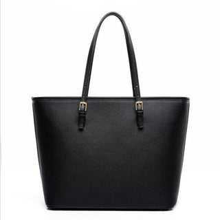 Big Bag 2022 fashion women pu leather handbag brief shoulder bag black