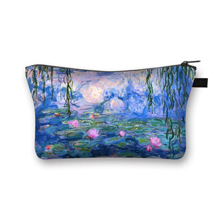 Starry Night / Kiss / Waterlily Painting Cosmetic Bag Van Gogh / Gustav Klimt / Monet Women