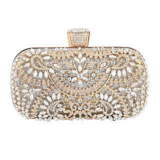 Diamond Evening Metal Clutch bag