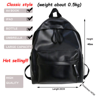 DIEHE Fashion Backpack High Quality PU Leather Women's Backpack For Teenage Girls School Shoulder Bag Bagpack Mochila backpack