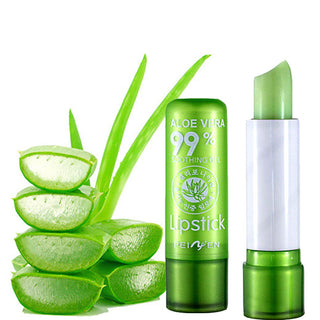 1pcs  Aloe Vera Lipstick Color Changing Lip Balm Lasting Moisturizing Moisturizing Waterproof Temperature Change Lip Balm