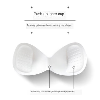 (35-100kg) Sexy Lace Free Wire Underwear Women Push Up Bra with Pad Kpop Fashion Cozy Chest Wrap Undies Lingerie Female Crop Top