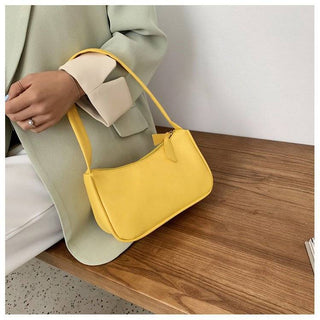 Fashion Design Women Small  Handbags Soft PU Leather Ladies Armpit Shoulder Bags Vintage Simple Girls Clutch Purse Tote