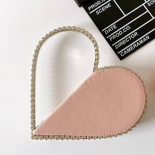 Luxury Colored Diamond Half Moon Women Purses and Handbags Evening Bag Serpentine Designer Party Clutch Bag Chic Wedding Bag