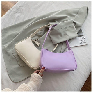 Fashion Design Women Small  Handbags Soft PU Leather Ladies Armpit Shoulder Bags Vintage Simple Girls Clutch Purse Tote