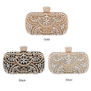 Diamond Evening Metal Clutch bag