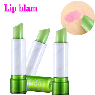 1pcs  Aloe Vera Lipstick Color Changing Lip Balm Lasting Moisturizing Moisturizing Waterproof Temperature Change Lip Balm