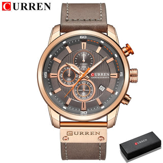 CURREN Moda Data Rellotges de quars per a home Rellotge de luxe de marca superior Cronògraf Rellotge de polsera esportiu per a home Hodinky Relogio Masculino