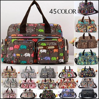 Ladies LargeCapacity Waterproof Tote Bag Flower