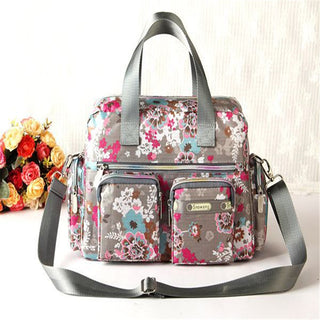 Ladies LargeCapacity Waterproof Tote Bag Flower