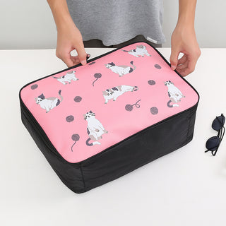 New Travel Cartoon Cosmetic Bag Portable Women Makeup Cases Large Capacity