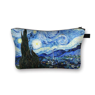 Starry Night / Kiss / Waterlily Painting Cosmetic Bag Van Gogh / Gustav Klimt / Monet Women