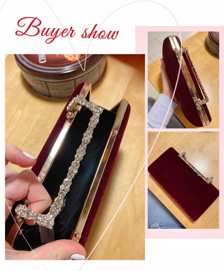 Flannelette Clutch Elegant Luxury Women Bag