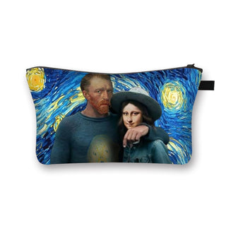 Starry Night / Kiss / Waterlily Painting Cosmetic Bag Van Gogh / Gustav Klimt / Monet Women