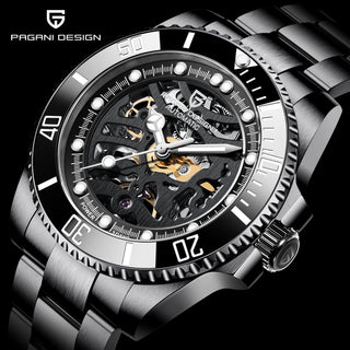 PAGANI DESIGN Stainless Steel Waterproof Mechanical Watch Top Brand Sapphire Glass Automatic Watch Luxury Business Men Watch