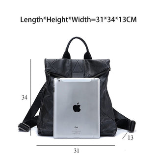 Leather Anti Theft Women Backpack Outdoor Travel Bag