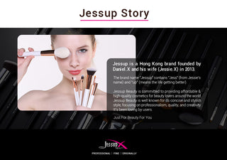 Jessup 25pcs Professional Makeup Brushes Set Natural