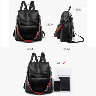 Fashion Anti-theft Women Backpacks Famous Brand High leather