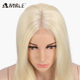 Noble Hair Synthetic Lace Front Wig Long straight 28 Inch Lace Wig Ombre Blonde Wig Heat Resistant Wigs For Women Lace Front Wig