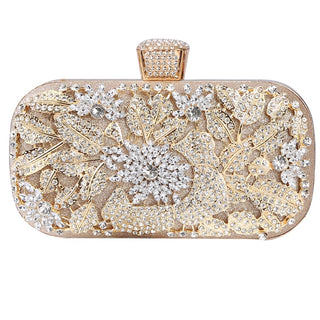 Diamond Evening Metal Clutch bag