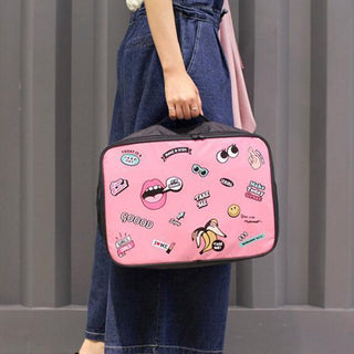 New Travel Cartoon Cosmetic Bag Portable Women Makeup Cases Large Capacity