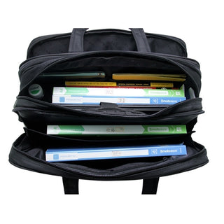 Large Capacity Business Men 17 Inches Briefcases Black Bags Men&#39;s Waterproof Computer Laptop Briefcase Male Travel Shoulder Bag