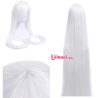 Perruca L-email pèl sintètic de 60 polzades i 150 cm de llarg Perruca rossa Chobits Chi Perruques de cosplay recte beix negre Perruca de cosplay de Halloween