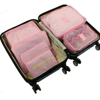 RUPUTIN 6Pcs/set Baggage Travel Organizer Bags waterproof