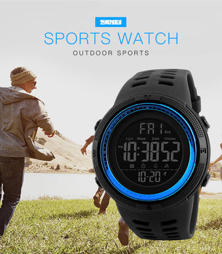 SKMEI Fashion Outdoor Sport Watch Men Multifunction Watches Alarm Clock Chrono 5Bar Waterproof Digital Watch reloj hombre 1251 ALODIA STORE