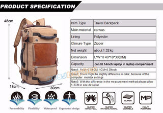 Brand Stylish Travel Large Capacity 14" Laptop Backpack Male Luggage Shoulder Computer Backpacking Men Functional Versatile Bags