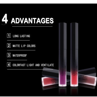 28 color matte liquid lipstick waterproof long lasting lip plumper makeup lipstick velvet gloss lip gloss cosmetics