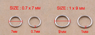 200pcs/lot Wholesale Open Circle Jump Rings Necklace Bracelet Earring Pendant Connectors DIY Making Jewelry Crafts Accessories