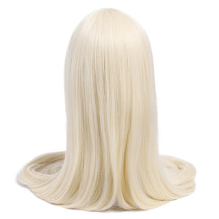 Perruca L-email pèl sintètic de 60 polzades i 150 cm de llarg Perruca rossa Chobits Chi Perruques de cosplay recte beix negre Perruca de cosplay de Halloween