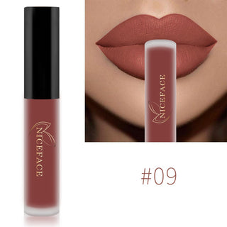 NICEFACE Lip Gloss Nude Matte Liquid Lipstick Lipgloss Waterproof Lip