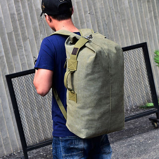 Large Man Travel Bag Mountaineering Backpack Male Luggage Canvas Bucket Shoulder Army Bags For Boys Men Backpacks mochilas XA88C