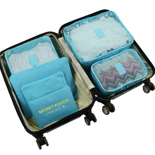 RUPUTIN 6Pcs/set Baggage Travel Organizer Bags waterproof