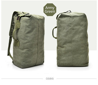 Large Man Travel Bag Mountaineering Backpack Male Luggage Canvas Bucket Shoulder Army Bags For Boys Men Backpacks mochilas XA88C