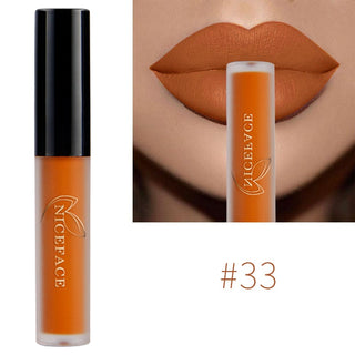 NICEFACE Lip Gloss Nude Matte Liquid Lipstick Lipgloss Waterproof Lip