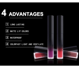 28 color matte liquid lipstick waterproof long lasting lip plumper makeup lipstick velvet gloss lip gloss cosmetics