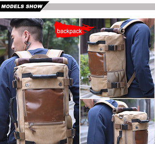 Brand Stylish Travel Large Capacity 14" Laptop Backpack Male Luggage Shoulder Computer Backpacking Men Functional Versatile Bags